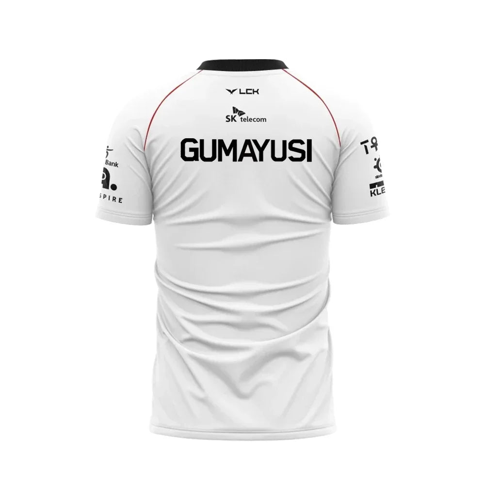 2024 New T1 Esports Team Uniform T-shirt League Of Legends World Finals Jersey T Shirt LOL Games Faker Fan Support Men Clothes