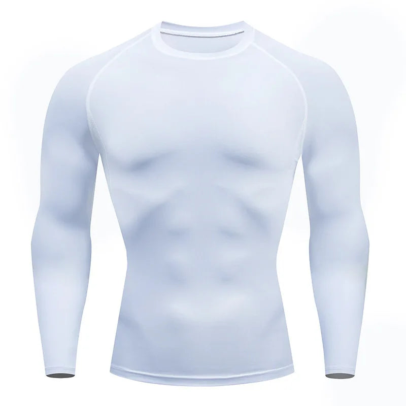 Men Long Sleeve Sport T-shirt Quick Dry Bodybuilding Running Shirt Compression Top Gym T Shirt Men Fitness Tight Rashgard Tshirt