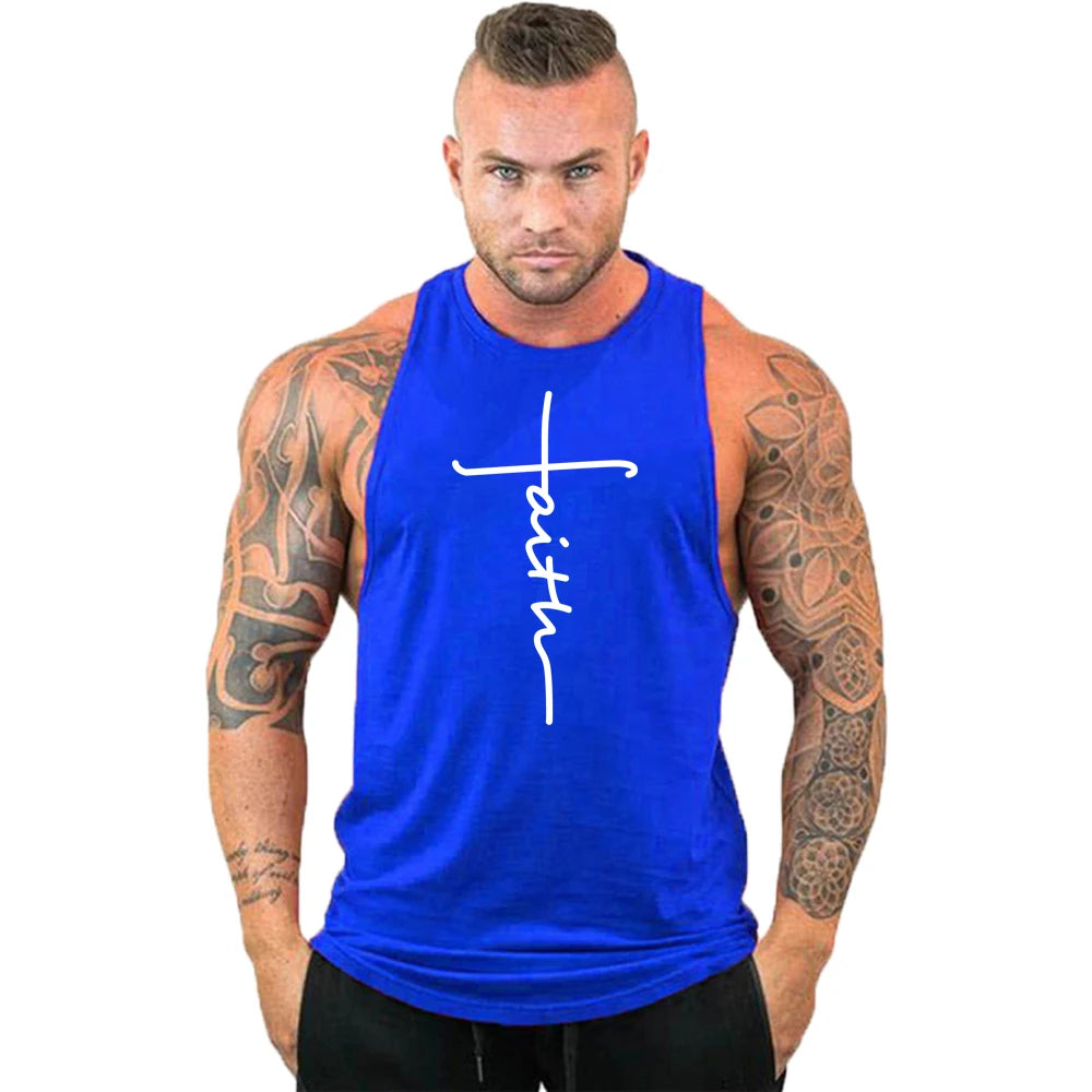 Brand gyms clothing Men Bodybuilding and Fitness Stringer Tank Top Vest sportswear Undershirt muscle workout Singlets Gym shirt