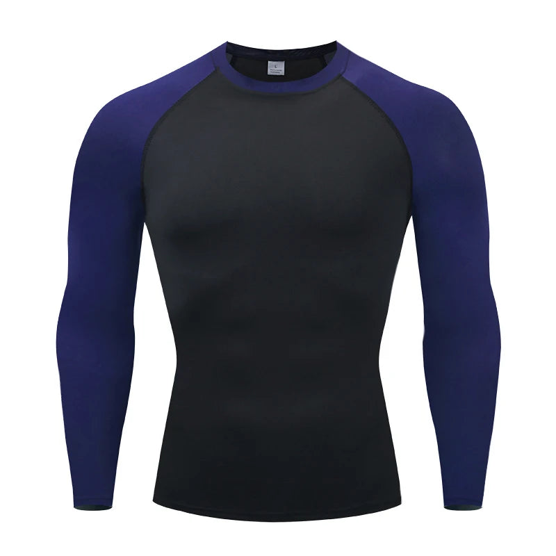 Men Long Sleeve Sport T-shirt Quick Dry Bodybuilding Running Shirt Compression Top Gym T Shirt Men Fitness Tight Rashgard Tshirt