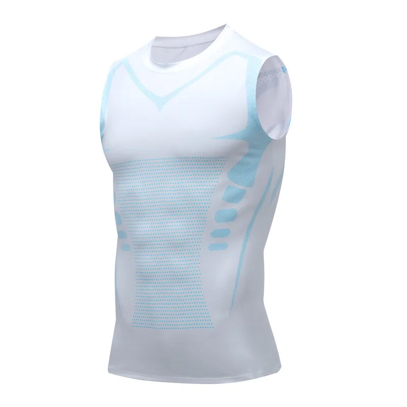 Compression Tank Top Men Gym Shirt Sleeveless Quick Dry Printing Sportswear Male Fitness Bodybuilding Vest Workout Muscle Top