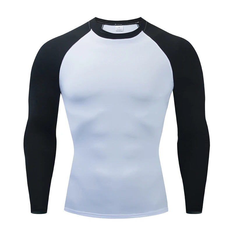 Men Long Sleeve Sport T-shirt Quick Dry Bodybuilding Running Shirt Compression Top Gym T Shirt Men Fitness Tight Rashgard Tshirt